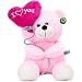 Tickles I Love You Balloon Heart Teddy Pink 18 cm RS.309.00