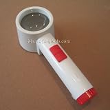 5X LED Illuminated Hand Held Stand Magnifier 2.4 Inch Lens