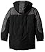 Rothschild Big Boys' Heavyweight Coat with Hat, Black, Medium/10-12