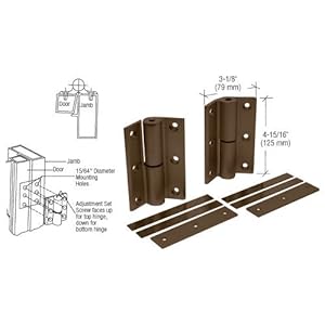 CRL Bronze Anodized Universal Storefront Door Hinge by CR Laurence