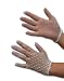 CLEARANCE Delicate Nylon Filet Hand Crochet Gloves with Sequins and Beads