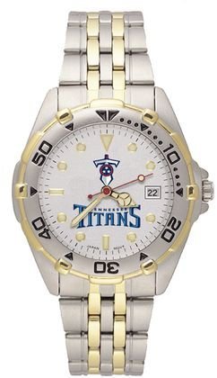 Buffalo Sabres Womens Gold Elite Leather Strap Rectangular Dress Watch
