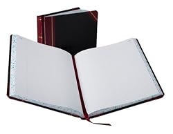 Boorum & Pease 21 Series Columnar Book, Record, 300 Page, Black/Red (21-300-R)