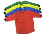 Children's long sleeve painting apron with ribbed cuff
