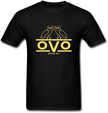 FangTS Creative OVO Sound Short Round T-Shirts Black Medium