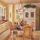 French Kitchen I by Marilyn Hageman. Size 10.00 X 10.00 Art Poster Print