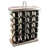Olde Thompson 20-Jar Wine Rack Style Stainless Spice Rack