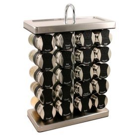 Olde Thompson 20-Jar Wine Rack Style Stainless Spice Rack by Wine Accessories