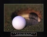 Frustration - Golf Ball by Anonymous. Art Print Poster 28 inches width by 22 inches height. Highest Quality Art Poster Print
