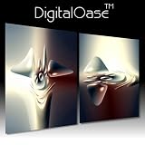 Produkt-Bild: DigitalOase LifeStyle Deluxe Set Ypno - Leinwand Kunstdruck Leinwand Kunstdrucke auf LeinwandBilder 2 Teile = 160x80 cm - Moderne abstrakte Kunst BILDER AUF LEINWAND FERTIG GERAHMT - 3D-Optik - rot braun wei&szlig; grau violett anthrazit Licht Kontraste - Konzentration Meditation Mental Motivation Business Entspannung - Leinwand Kunstdrucke Kunst f&uuml;r alle - BEGRENZTE AUFLAGE/UNIKAT EINZELANFERTIGUNG/ NUMERIERT/ K&Uuml;NSTLERWIDMUNG/ IHR NAME DigitalOase ist gesch&uuml;tzte Markenware