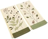 DII Garden Grove Printed and Embroidered Dishtowel, Set of 2