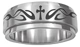 FG Spinner Ring - Tribal Cross