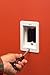 Arlington LVU2W-1 Recessed Low Voltage Mounting Bracket with Paintable Wall Plate, 2-Gang, White