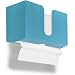 TrippNT 51922 Bahamas Sea Teal PETG Dual-Dispensing Paper Towel Holder, 11" Width x 6" Height x 4" Depth