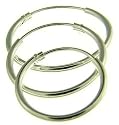 Silver Ladies Set of 3 Hoop Earrings