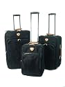 Landor & Hawa Suede Bal Harbour 3pc Rolling Luggage Set