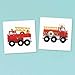 Fire Engine Fun Tattoos 24ct