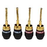 Monster Cable QL GFP-H QuickLock Gold Flex Pin Connectors (2 Pair) (Discontinued by Manufacturer)