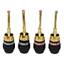 Monster Cable QL GFP-H QuickLock Gold Flex Pin Connectors (2 Pair)