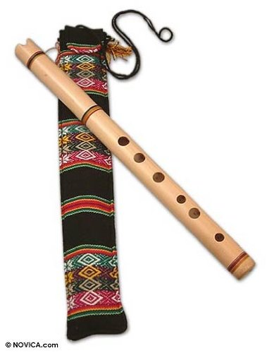 Bamboo quena flute Andean Dance