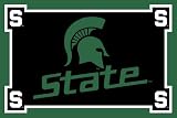 Michigan State Spartans ( University Of ) NCAA 3x5 Area Rug