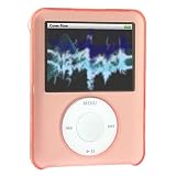 Apple Ipod 3rd Generation Nano 4GB 8GB Accessory Bundle Kit - Transparent Pink Crystal Snap-on Cover Case + Premium Reusable LCD Screen Protector with Lint Cleaning Cloth By Ikross