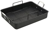 Simply Calphalon Nonstick 16-by-12-by-3-Inch Deep Roaster with Nonstick Rack