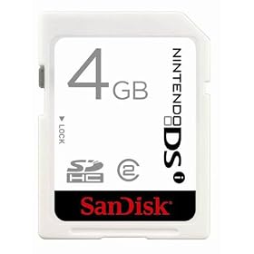 Carte M�moire SDHC 4 Go pour Nintendo DSi