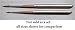 Arches Watercolor Brushes- Series A3 Pure Kolinsky Red Sable Round Pointed Pocket Brush Size 1