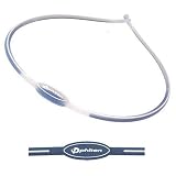 Phiten Titanium Necklace Sport: Color-Navy White Line, Size-Medium (22)