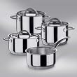 Tefal JAMIE OLIVER 7-teiliges Edelstahl-Set Professional Series Inox Induction