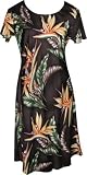 Bird of Paradise #2 Print Hawaiian Aloha Cap Sleeve Short Tank Dress