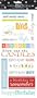 Me & My Big Ideas Sayings Stickers 5-1/2 Inch by 12 Inch Sheet Packaged, Happy Birthday