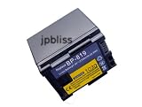 JpBLISS BP-819 suitable for Canon BP-809 BP-819 BP-827 3100 mAh Fits models CANON HG20 HG21 HF100 HF10 HF11 HF100