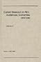 Current Research in Film: Audiences, Economics, and Law; Volume 2 (Current Research in Film)