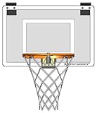 IMAGE OF Door Mounted Mini Basketball Hoop - Mini Pro I Door Mount White/Orange