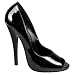 Pleaser Elegante, extrem steile Peeptoe-Pumps 15 cm
