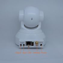 Wireless IP Camera with Pan & Tilt, Night Vision, 2 Way Audio, Apple Mac and Windows compatible. Color - White
