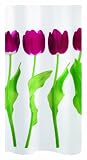 Spirella 1014423 Tulipa Duschvorhang 180 x 200 cm dark pink