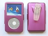 Aluminium Hard Case for iPod Video(30GB)+BeltClip+Screen protector(Purple)