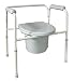Duro-Med Deluxe Steel Commode, White