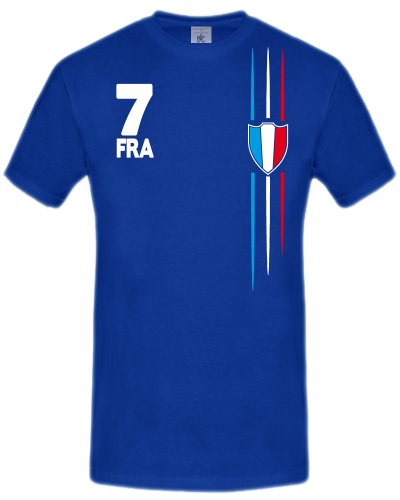 FUSSBALL WM 2014 – FRANKREICH FANSHIRT 3298(K-B) Gr. 110/116