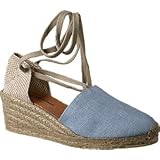 Andre Assous Christy Pastel Blue Espadrille (15-876) at Andre Assous