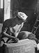 Stonecutter Student Clyde Minich Working in His Father's Tombstone Shop to Earn Graduation Credits Photographic Poster Print by Nina Leen, 24x32