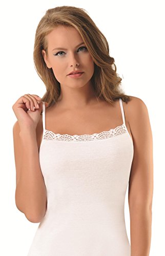 NBB Women's sexy fancy Basic 100% Cotton Tank Top Camisole Lingerie with Stretch