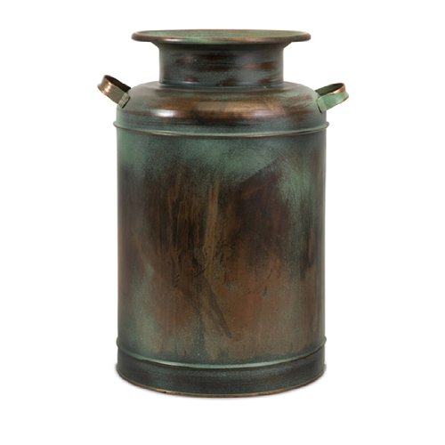 20 Distressed Rustic Vintage Style Verdigris Decorative Milk Can