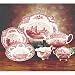 OLD BRITAIN CASTLES PINK RIM SOUP/PASTA BOWL