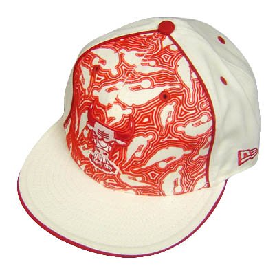 NEW ERA CHICAGO BULLS 59 FIFTY 5950 WHITE HAT CAP 7 1/2