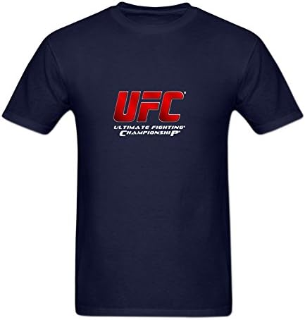 ZIHLN Men's UFC Jose Aldo Logo Crewneck T shirt M Blue