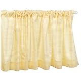 Tadpoles Basics Gingham Rod Pocket Window Valance